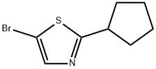 5-Bromo-2-(cyclopentyl)thiazole Structure