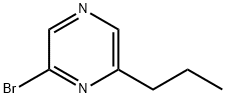 2-Bromo-6-(n-propyl)pyrazine Structure