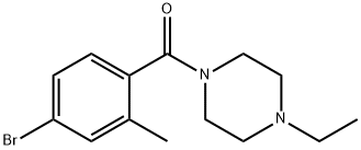 (4-Bromo-2-methylphenyl)-(4-ethylpiperazin-1-yl)-methanone Structure