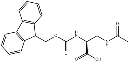 3-(Acetylamino)-N-Fmoc-DL-alanine 구조식 이미지