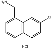 (7-chloronaphthalen-1-yl)methanamine hydrochloride 구조식 이미지