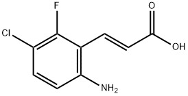 (E)-3-(6-amino-3-chloro-2-fluorophenyl)acrylic acid Structure