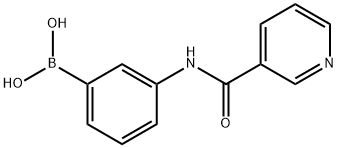 (3-(nicotinamido)phenyl)boronic acid 구조식 이미지