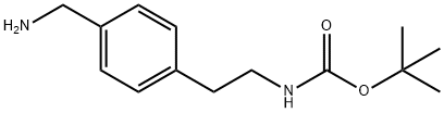 tert-butyl 4-(aminomethyl)phenethylcarbamate Structure