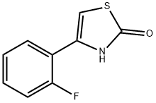 4-(2-fluorophenyl)-2,3-dihydro-1,3-thiazol-2-one 구조식 이미지