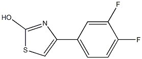 2-Hydroxy-4-(3,4-difluorophenyl)thiazole 구조식 이미지