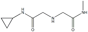 N-cyclopropyl-2-((2-(methylamino)-2-oxoethyl)amino)acetamide Structure