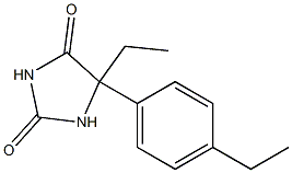 5-ethyl-5-(4-ethylphenyl)imidazolidine-2,4-dione Structure