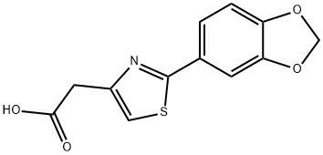 2-[2-(2H-1,3-benzodioxol-5-yl)-1,3-thiazol-4-yl]acetic acid Structure