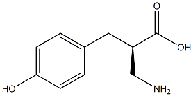 (R)-3-amino-2-(4-hydroxybenzyl)propanoicacid Structure