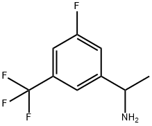 1-[3-Fluoro-5-(trifluoromethyl)phenyl]ethan-1-amine Structure