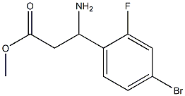 METHYL 3-AMINO-3-(4-BROMO-2-FLUOROPHENYL)PROPANOATE Structure