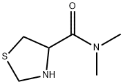 N,N-dimethyl-1,3-thiazolidine-4-carboxamide Structure