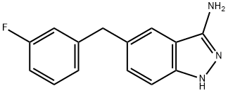 5-(3-fluorobenzyl)-1H-indazol-3-amine Structure