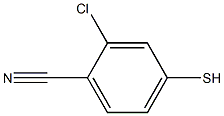 2-chloro-4-mercaptobenzonitrile 구조식 이미지