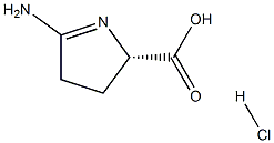 (S)-5-amino-3,4-dihydro-2H-pyrrole-2-carboxylic acid hydrochloride 구조식 이미지