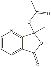7-methyl-5-oxo-5H,7H-furo[3,4-b]pyridin-7-yl acetate Structure