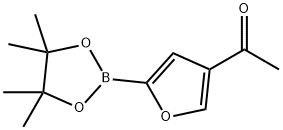 4-(Acetyl)furan-2-boronic acid pinacol ester 구조식 이미지