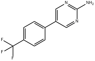 2-Amino-5-(4-trifluoromethylphenyl)pyrimidine Structure