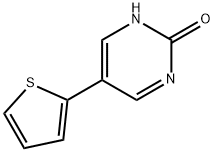 2-Hydroxy-5-(2-thienyl)pyrimidine 구조식 이미지