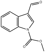 1-methoxycarbonylindole-3-carboxaldehyde 구조식 이미지