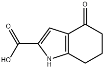 1H-Indole-2-carboxylic acid, 4,5,6,7-tetrahydro-4-oxo- Structure