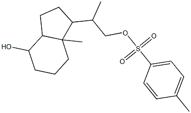 Toluene-4-sulfonic acid 2-(4-hydroxy-7a-methyl-octahydro-inden-1-yl)-propyl ester Structure