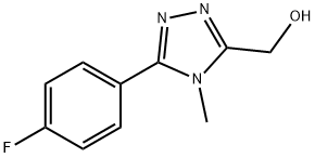 [5-(4-fluorophenyl)-4-methyl-4H-1,2,4-triazol-3-yl]methanol Structure