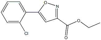 5-(2-Chlorophenyl)-isoxazole-3-carboxylic acid ethyl ester 구조식 이미지