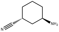 Cyclohexanecarbonitrile, 3-amino-, (1R,3R)- 구조식 이미지