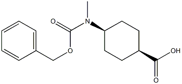 Cis-4-{[(benzyloxy)carbonyl](methyl)amino}cyclohexane-1-carboxylic acid Structure