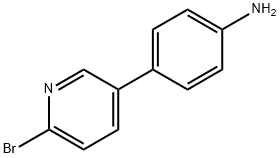 2-Bromo-5-(4-aminophenyl)pyridine Structure