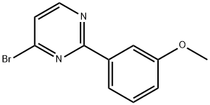 4-Bromo-2-(3-methoxyphenyl)pyrimidine Structure