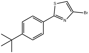 4-Bromo-2-(4-tert-butylphenyl)thiazole 구조식 이미지