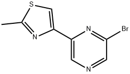 2-Bromo-6-(2-methyl-4-thiazolyl)pyrazine Structure