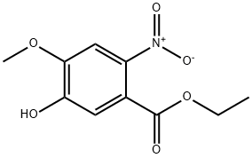 5-hydroxy-4-methoxy-2-nitrobenzoic acid ethyl ester Structure