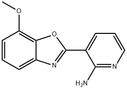 3-(7-methoxy-1,3-benzoxazol-2-yl)pyridin-2-amine Structure