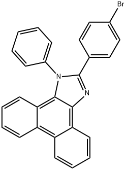 2-(4-bromophenyl)-1-phenyl-1H-phenanthro[9,10-d]-imidazole Structure