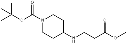 tert-butyl 4-[(3-methoxy-3-oxopropyl)amino]piperidine-1-carboxylate Structure