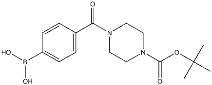 4-(4-Boc-Piperazine-1-carbonyl)phenylboronic acid Structure