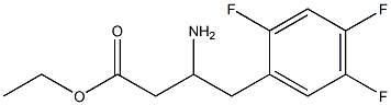 ethyl 3-amino-4-(2,4,5-trifluorophenyl)butanoate Structure