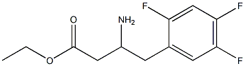 ethyl 3-amino-4-(2,4,5-trifluorophenyl)butanoate 구조식 이미지