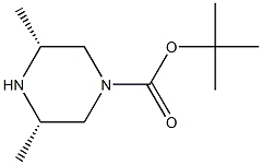 (3S,5R)-tert-butyl 3,5-diMethylpiperazine-1-carboxylate Structure