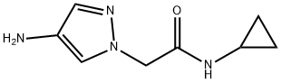 2-(4-amino-1H-pyrazol-1-yl)-N-cyclopropylacetamide 구조식 이미지
