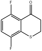 4H-1-Benzothiopyran-4-one, 5,8-difluoro-2,3-dihydro- Structure