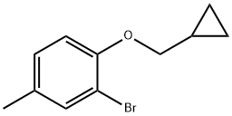 2-Bromo-1-(cyclopropylmethoxy)-4-methylbenzene Structure