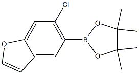 2-(6-chlorobenzofuran-5-yl)-4,4,5,5-tetramethyl-1,3,2-dioxaborolane Structure