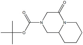 tert-butyl 4-oxohexahydro-1H-pyrido[1,2-a]pyrazine-2(6H)-carboxylate Structure