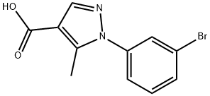1-(3-bromophenyl)-5-methyl-1H-pyrazole-4-carboxylic acid Structure