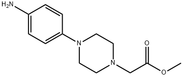 methyl 2-[4-(4-aminophenyl)piperazin-1-yl]acetate Structure